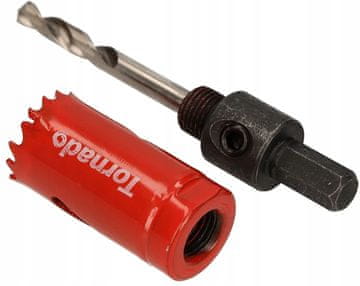Bimetalna luknjasta žaga 25 mm adapter za sveder