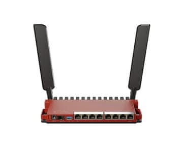 Mikrotik L009UiGS-2HaxD s CPU 800MHz, RAM 512MB, 8x Gbit LAN, 1x SFP 2,5 Gbit port, Wi-Fi 2,4 GHz dual-chain 802.11b/g/n/ax, L009UIGS-2HAXD-IN