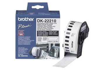 BROTHER Neprekinjen trak bel 29 mm, DK22210