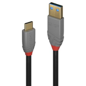Lindy 36913 USB kabel 2 m USB C USB A črne barve
