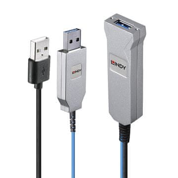 Lindy USB A - USB A 3.2 Gen 1 kabel 30 m modro/srebrn 43345