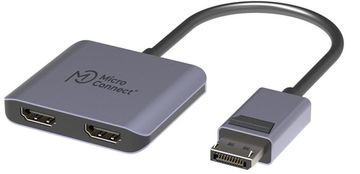 MicroConnect Razdelilnik MC-DP-2XHDMI MST DP na 2x HDMI