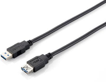 Equip 128399 USB kabel USB 3.2 Gen 1 (3.1 Gen 1) 3 m USB A črne barve