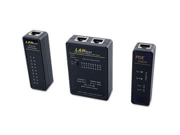 Equip Tester omrežnih kablov 129968, črne barve