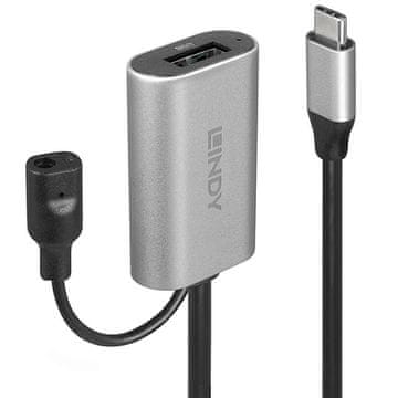 Lindy USB-C 3.2 Gen 1 kabel 5 m USB A srebrne barve