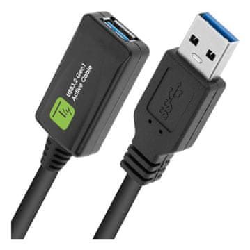 Techly USB kabel ICUR3050G USB 3.2 Gen 1 (3.1 Gen 1) 5 m USB A črne barve