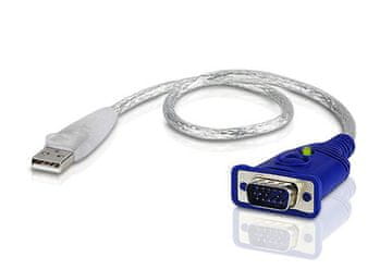 Aten 2A-130G USB A na VGA D-Sub adapter 0,35 m modro/srebrn