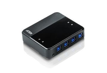 Aten US434 USB 3.0 Hub 4-port 5 Gbps Black