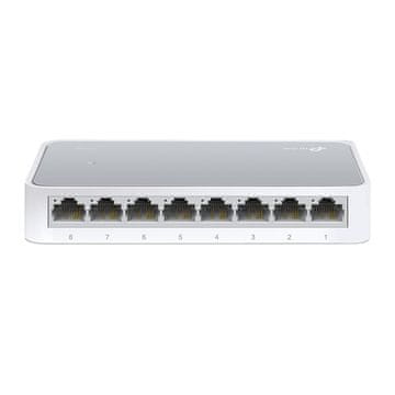 TP-Link TL-SF1008D Neupravljani hitri Ethernet (10/100) Bel