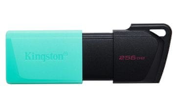 Kingston DataTraveler Exodia M 256GB USB 3.2 Gen 1 črne/turkizne barve