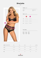 0.00023 Komplet spodnjega perila Sharlotte, 2-delni, črn, L/XL
