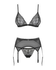 0.00023 Shibu 3-delni komplet črne barve L/XL Obsessive
