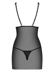 0.00023 Lucita Lingerie - Srajca in tangice črne barve L/XL