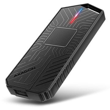 slomart AXAGON EEM2-GAM ohišje za M.2 NVMe/SATA SSD, USB-C 3.2 Gen 2, Gaming