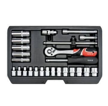 TOYA YATO KOMPLET KLJUČEV 1/4" 25-delni