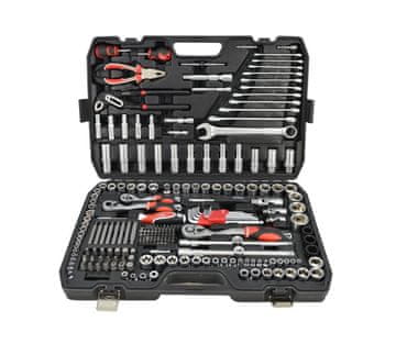 awtools KOMPLET KLJUČEV 225-DELNI 1/2"/3/8"/1/4" ČRNE VRSTE
