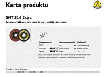 KLINGSPOR K. BRUSILNA PLOŠČA SMT314 125 P 60 EXTRA