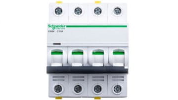 Schneider Odklopnik 4P C 10A 6kA AC iC60N-C10-4 Acti9 A9F04410
