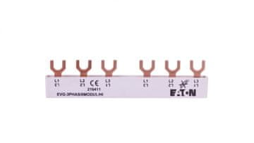Eaton Priključna zbiralka 6P 63A 10mm2 viličasta (6 mod.+HI) EVG-3PHAS/6MODUL/HI 216411