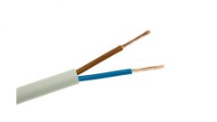 Zamel Ohišje kabla H03VV-F (OMY) 2x1 bela 300/300V /100m/