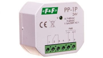 FF Elektromagnetni rele 1P 16A 7-30V AC/9-40V DC PP-1P-24V