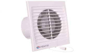 GR Stenski ventilator za kopalnico Ø 100 230V 14W 95m3/h 35dB s stikalom na vrvico (STYL WP) 100SV