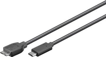 MicroConnect Kabel USB-C - USB 3.0 Micro B, 1 m