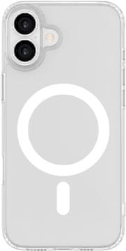 eSTUFF INFINITE OSLO prozoren magnetni ovitek za iPhone 16, material: 65 % PC in 21 % recikliran TPU, ES67141050