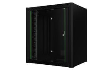 19" 12U stenska omarica za montažo na rack 600x450x645 mm - črna, RWM12U45BL