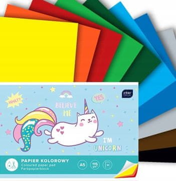 Interdruk Knjižica iz barvnega papirja za izrezovanje A5 10k 115g