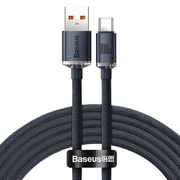 BASEUS CAJY000401 USB - USB-C / Type-C kabel 1,2 m s podporo za hitro polnjenje 100 W