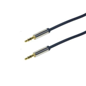 LogiLink Stereo avdio kabel CA10150, 3,5 mm, moški/ženski, 1,5 m, moder