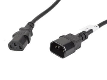 Lanberg IEC 320 C13 -> C14 5m VDE črni podaljšek za napajalni kabel