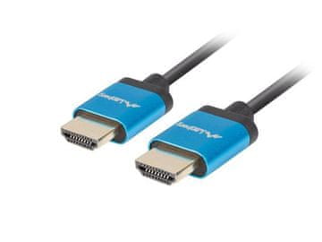 Lanberg M/M v2.0 HDMI kabel 1m 4K tanek črno-moder