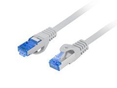 Lanberg Patchcord S/FTP kat. 6A 0,25 m LSZH CCA fluke passed siv