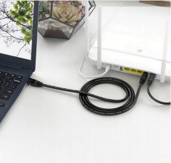 Lanberg Patchcord S/FTP kat. 6A 0,25 m LSZH CCA fluke passed siv