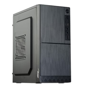 Akyga Ohišje AK35BK z 2xUSB 2.0 Micro ATX, črno, brez napajalnika