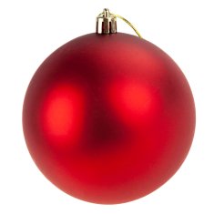 33 Nelomljive božične kroglice TG63128-3 rdeče 10 cm 3 kosi