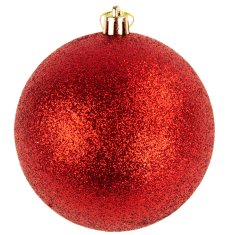 33 Nelomljive božične kroglice TG63128-3 rdeče 10 cm 3 kosi
