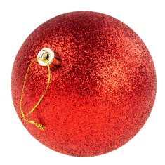 33 Nelomljive božične kroglice TG63128-3 rdeče 10 cm 3 kosi