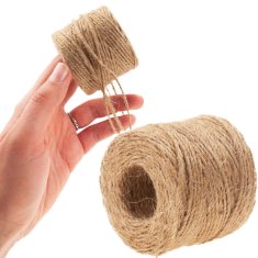 33 Jutina vrvica, okrasna juta, naravna vrvica TG71118 rjava 2 mm x 50 m