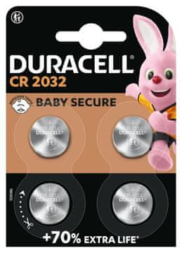 Duracell Baterije DL CR 2032, 4 kosi.