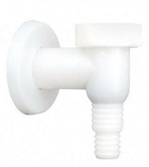 Hydroland Odtok pralnega stroja z nepovratnim ventilom, nadometni, bela