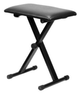 Črna klavirska klop MM-K25 Leggiero