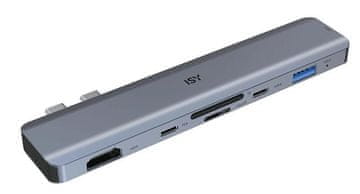 Daisy IAD-1021-1 5-v-1 replikator vrat 2x USB-C - USB-A/2x USB-C/HDMI/bralnik SD kartic, MicroSD