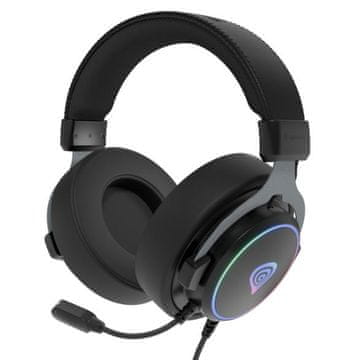 Genesis Žične slušalke Neon 764 RGB črne