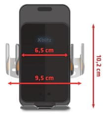 XBlitz Brezžično polnilno držalo za avto FX4 Elegance črno-srebrno