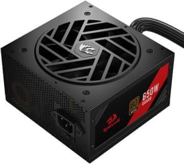 Redragon Guard GC-GU02 650W 80 Plus bronasti napajalnik črne in rdeče barve