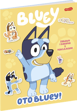 Tukaj je Bluey! Igre in dejavnosti z nalepkami