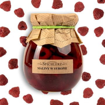 Cele maline v sirupu 280 g kot dodatek čaju